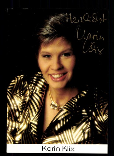 Karin klix autogrammkarte - klix,