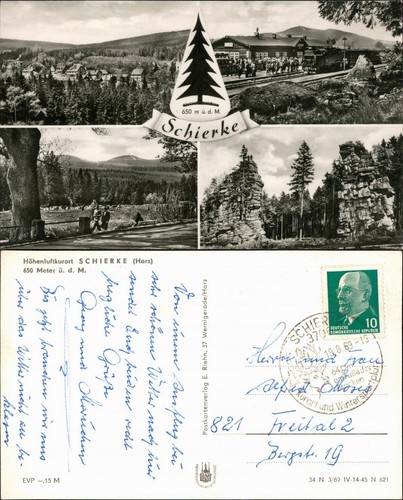 Ansichtskarte schierke - ansichtskarte,
