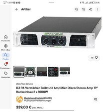 Pronomic TL-400 Endstufe – 2 x 1000 W, wie neu, originalverpackt!
