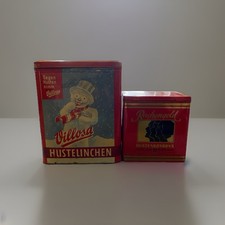 2 Blechdosen Werbung