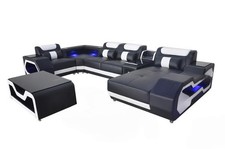 Leder Sofa Couch Polster Eck