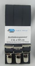 Bettlakenspanner eigene Herstellung 3 St. Dunkel -Grau neu / Art. Nr. 270