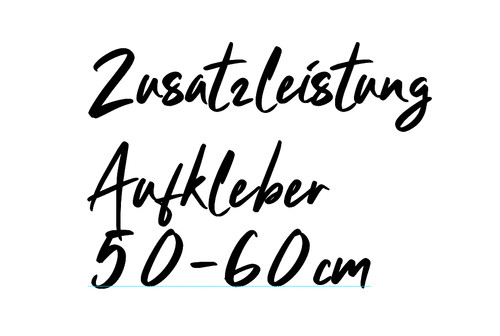 Zusatzleistung aufkleber - zusatzleistung,