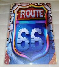 Blechschild Route 66 Neon