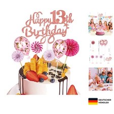 Geburtstag Tortendeko Rosa