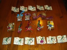 Vintage 20x Edel Christbaum Weihnachtsbaum Schmuck *handgefertigt* Konvolut ALT