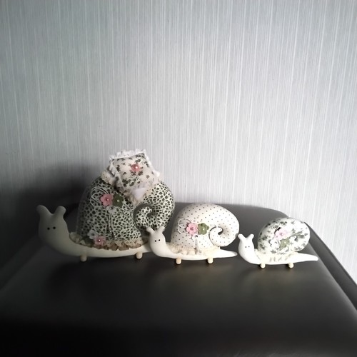 Deko schnecken nadelkissen - schnecken-, nadelkissen-