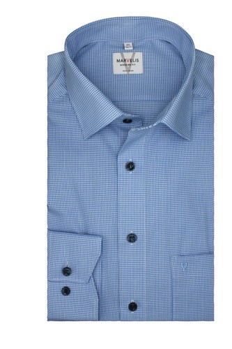 Marvelis hemd vichykaro blau - marvelis,