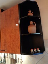 @ Hänge- Abschluss/Eckregal, schwarz,90x30x33cm