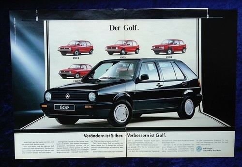 Golf originale werbung - vw, 2,