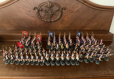 Preußen, Preiser / Elastolin, Diorama mit 108 Mann, 1:24 / 1:25