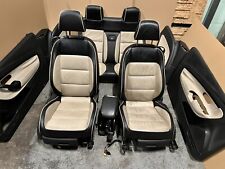 VW Eos Lederausstattung schwarz beige Ausstattung komplett Set Ledersitze