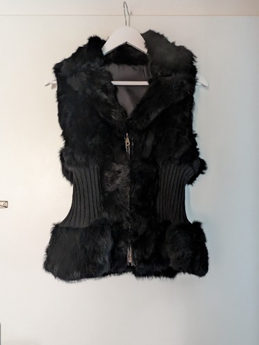 Kaninchenfell weste jacke - kaninchenfell,