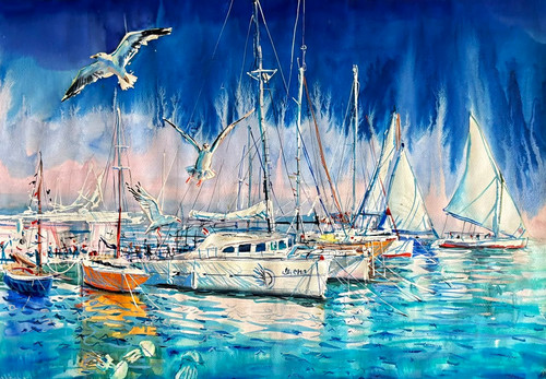 Bild segelboote hafen - bild,