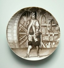 Fürstenberg Sammelteller Wandteller Berg-Meister 1721 Bergbau