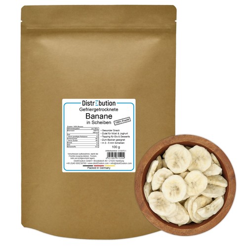 Bananen gefriergetrocknet - gefriergetrocknet, |
