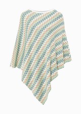 Poncho Wollweiß/Multi