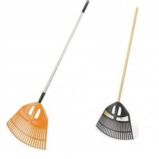 Gartenrechen Rechen Fächerbesen Alustiel oder Holzstiel Laubbesen Harke wählbar