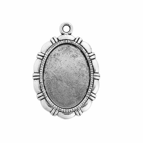 Antiksilber cabochon kamee - antiksilber,,