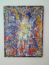 Gemälde Bild Abstrakt 63x83cm Explo Deko Interior handgemalt deutsch Interessant