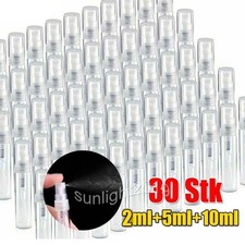 30 Stk Glas Sprühflaschen ÄtherischesÖl Parfüm Zerstäuber Flasche 2ml 5ml 10ml