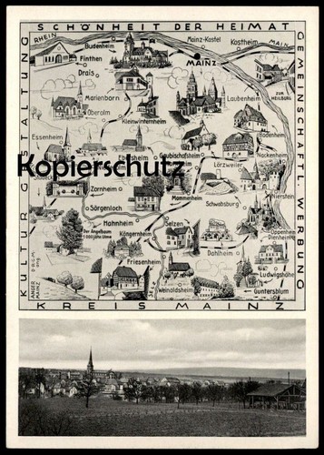 Alte postkarte finthen - alte,
