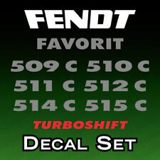 Fendt Favorit Turboshift 509, 510, 511, 512, 514, 515 C Traktor Aufkleber