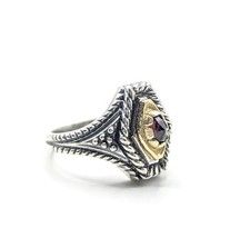 Vintage BAS Blachian Ring 835 Silber + Granat RW 52 Trachtenschmuck Art.-Nr:1911