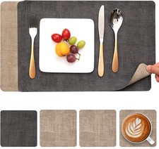 Abwaschbarer Tischset Leder