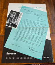 Prospekt Heraeus  Destillierapparat Labortechnik Medizin