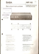 SABA Service Instruction Ultra HiFi 162 professional  Technische Daten, Funktion