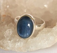 Ring mit Kyanit, 925er Silber - Gr 18,1 - Disthen -
