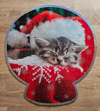 Shape Puzzle Weihnachten Katze