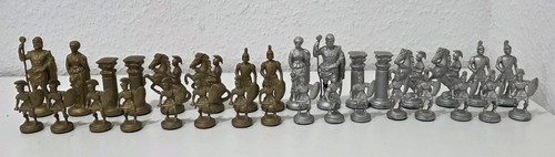 Schachfiguren alt aus zinn - schachfiguren,
