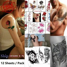 12 Pcs/Set Temporary Tattoo