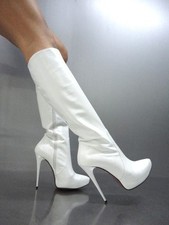 Mori italy platform heels knee - heels,
