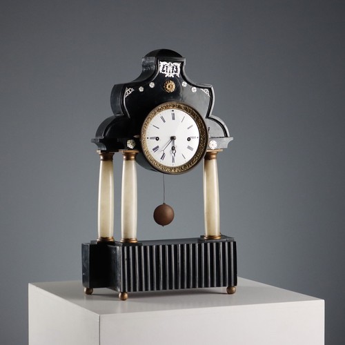 Antikes uhr ebonisiertes - ebonisiertes, holz