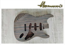 Strat one Piece Zebrano Wood