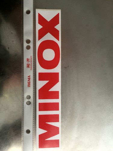 Orig minox aufkleber - aufkleber,