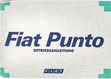 deutsche Betriebsanleitung FIAT PUNTO Handbuch Bordbuch II / 1998