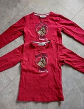 2 Salt und Pepper  Langarmshirts Pferde Gr. 104 110 Mädchen Zwillinge
