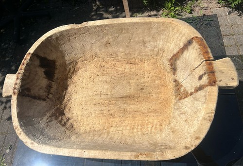 Antike holzmulde von 1880 - antike,