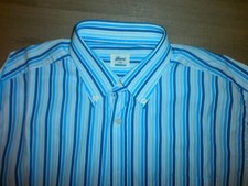 BRIONI For mientus Hemd Gr, L Oberteil Business Shirt Polohemd Kurzarm Freizeit