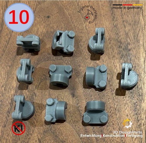 10x halter adapter rollen - 10x,