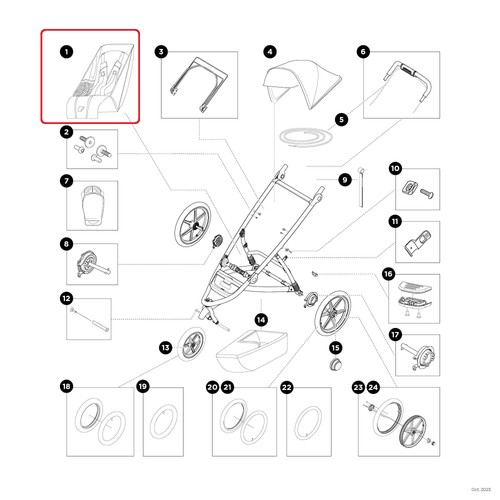 Thule seat sitz single - thule,