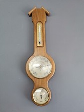 DDR Fischer Wetterstation aus Holz 48 x 14 cm Thermometer Hygrometer