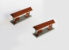 Outland Models Modelleisenbahn kleine Bahnhof Passagier-Plattform 2 stk. Spur Z