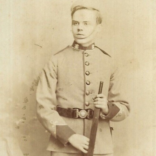 Kabinettkarte foto soldat - kabinettkarte,