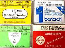 Zugfeder für Armbanduhr, Taschenuhr oder Wecker, 1 Stück freie Auswahl aus 500