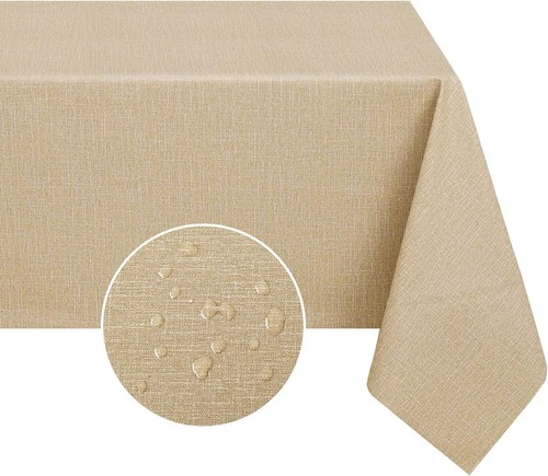 Tischdecke 80x80 pvc khaki - tischdecke,